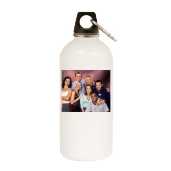 A-Teens White Water Bottle With Carabiner