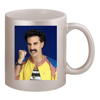 Borat 11oz Metallic Silver Mug