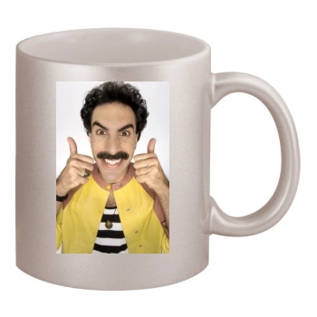 Borat 11oz Metallic Silver Mug