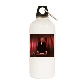 Bourvil White Water Bottle With Carabiner
