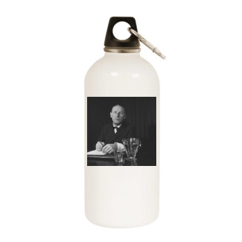 Bourvil White Water Bottle With Carabiner
