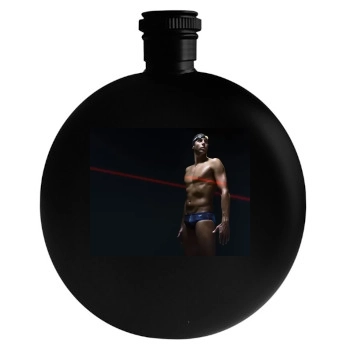 Michael Phelps Round Flask