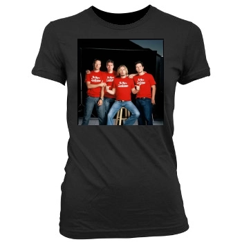 Nickelback Women's Junior Cut Crewneck T-Shirt