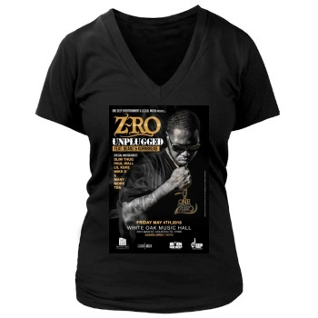 Z-Ro Women's Deep V-Neck TShirt