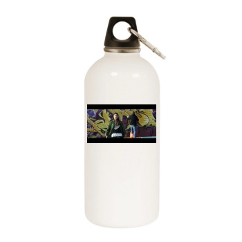 Gavlyn White Water Bottle With Carabiner