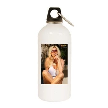 Erotic White Water Bottle With Carabiner