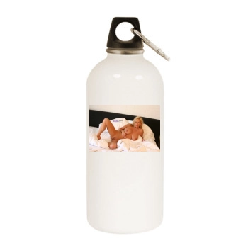 Erotic White Water Bottle With Carabiner