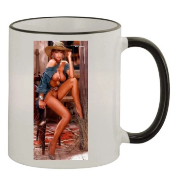 Erotic 11oz Colored Rim & Handle Mug