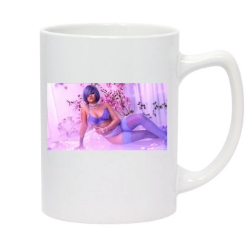 Rihanna 14oz White Statesman Mug
