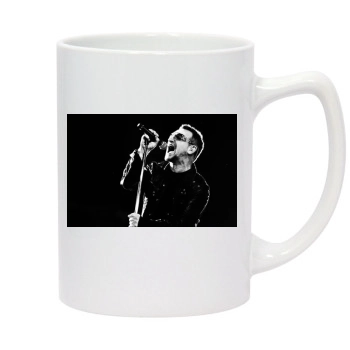 U2 14oz White Statesman Mug