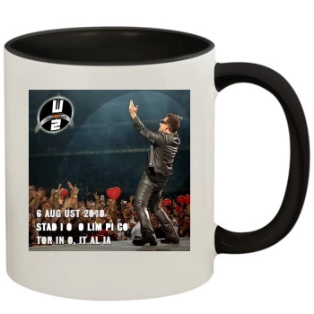 U2 11oz Colored Inner & Handle Mug