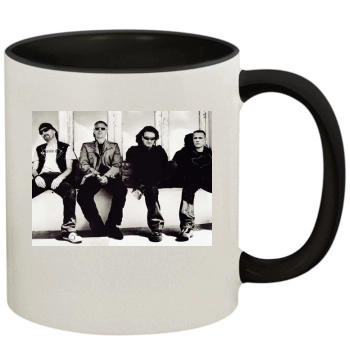 U2 11oz Colored Inner & Handle Mug