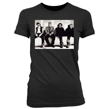 U2 Women's Junior Cut Crewneck T-Shirt