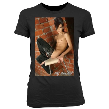 Bill Kaulitz Women's Junior Cut Crewneck T-Shirt
