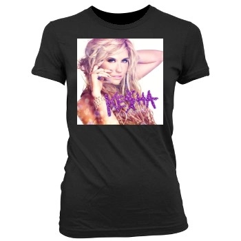 Ke$ha Women's Junior Cut Crewneck T-Shirt