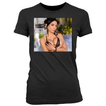 Lela Star Women's Junior Cut Crewneck T-Shirt