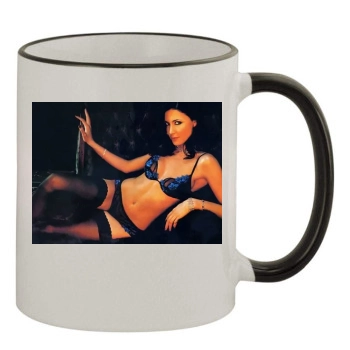 Lisa Snowdon 11oz Colored Rim & Handle Mug