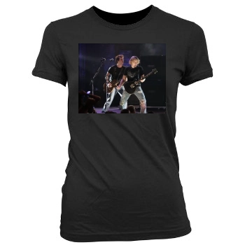 Nickelback Women's Junior Cut Crewneck T-Shirt