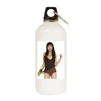 Shu Qi White Water Bottle With Carabiner
