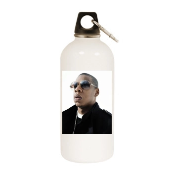 Jay-Z White Water Bottle With Carabiner