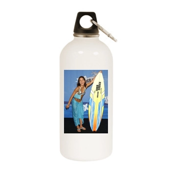 Michelle Kwan White Water Bottle With Carabiner