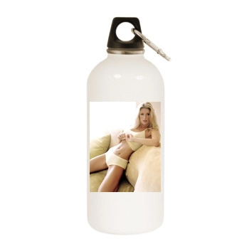 Brande Roderick White Water Bottle With Carabiner