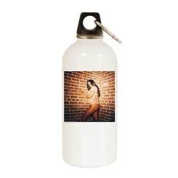 Stacey Dash White Water Bottle With Carabiner