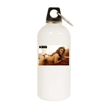 Stacey Dash White Water Bottle With Carabiner