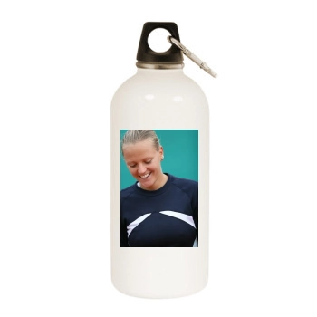 Agnes Szavay White Water Bottle With Carabiner