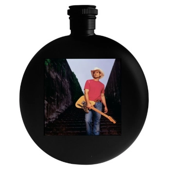Brad Paisley Round Flask
