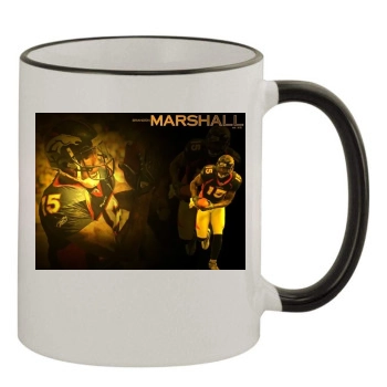 Brandon Marshall 11oz Colored Rim & Handle Mug