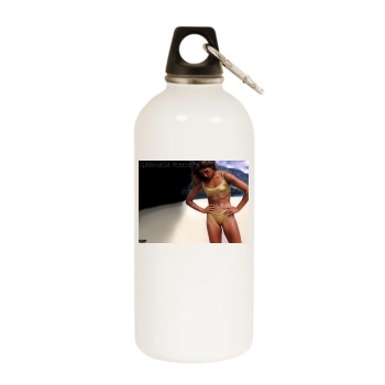 Gabriella Reece White Water Bottle With Carabiner