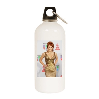 Gabriella Spanic White Water Bottle With Carabiner