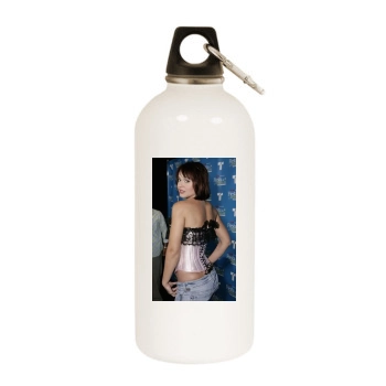 Gabriella Spanic White Water Bottle With Carabiner