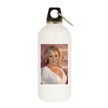 Katee Sackhoff White Water Bottle With Carabiner
