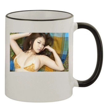 Mai Nishida 11oz Colored Rim & Handle Mug