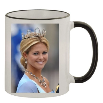 Princess Madeleine 11oz Colored Rim & Handle Mug
