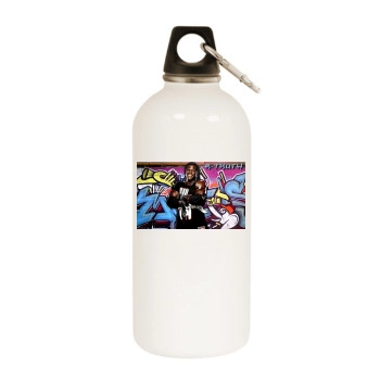 R-Truth White Water Bottle With Carabiner