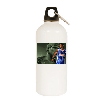 R-Truth White Water Bottle With Carabiner