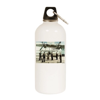 Rammstein White Water Bottle With Carabiner