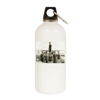 Rammstein White Water Bottle With Carabiner