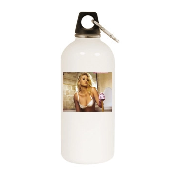 Shana Moakler White Water Bottle With Carabiner