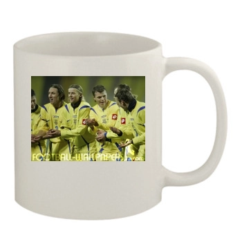 Ukraine National football team 11oz White Mug