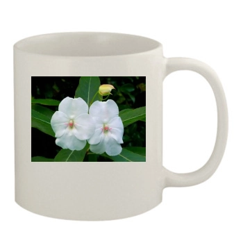 Flowers 11oz White Mug