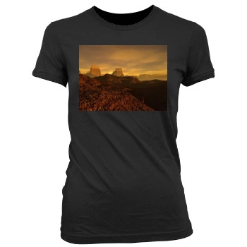 Desert Women's Junior Cut Crewneck T-Shirt