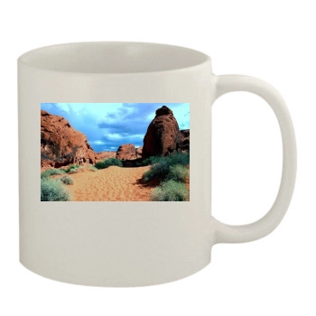 Desert 11oz White Mug