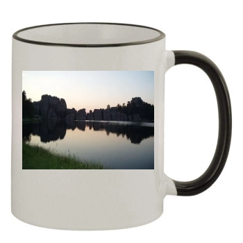 Lakes 11oz Colored Rim & Handle Mug
