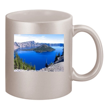 Lakes 11oz Metallic Silver Mug