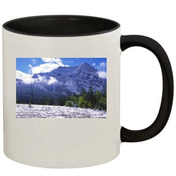 Mountains 11oz Colored Inner & Handle Mug