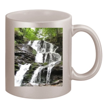 Waterfalls 11oz Metallic Silver Mug